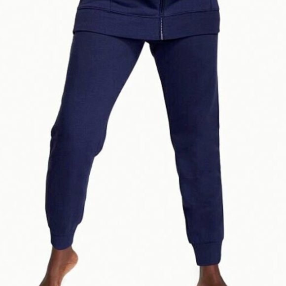 VICTORIA'S SECRET Fleece Jogger Pants Ensign Navy Blue Sweatpants NWT - Picture 1 of 8